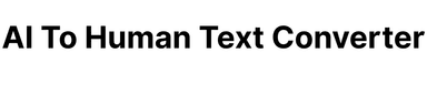 AI To Human Text Converter logo