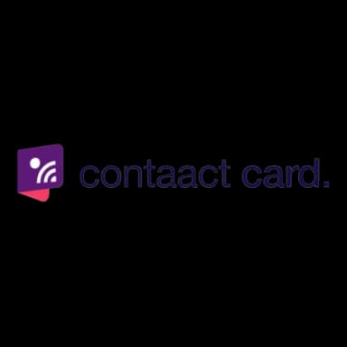 contaact card. logo